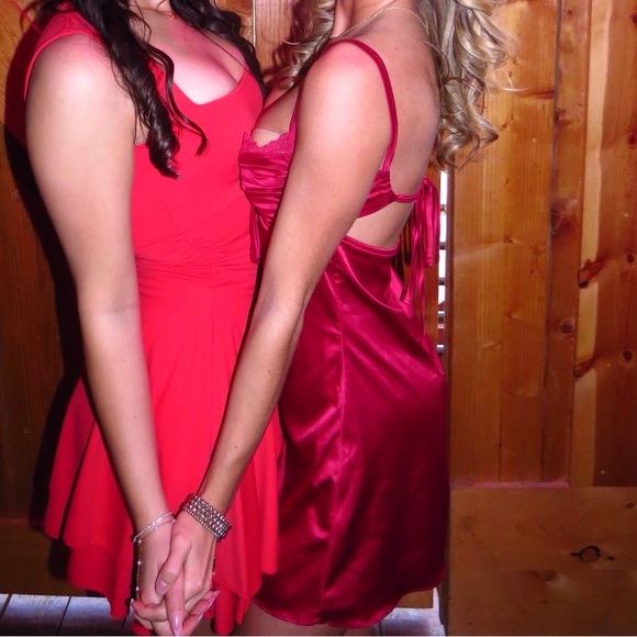 Red Mini Dress - Picture 3 of 3